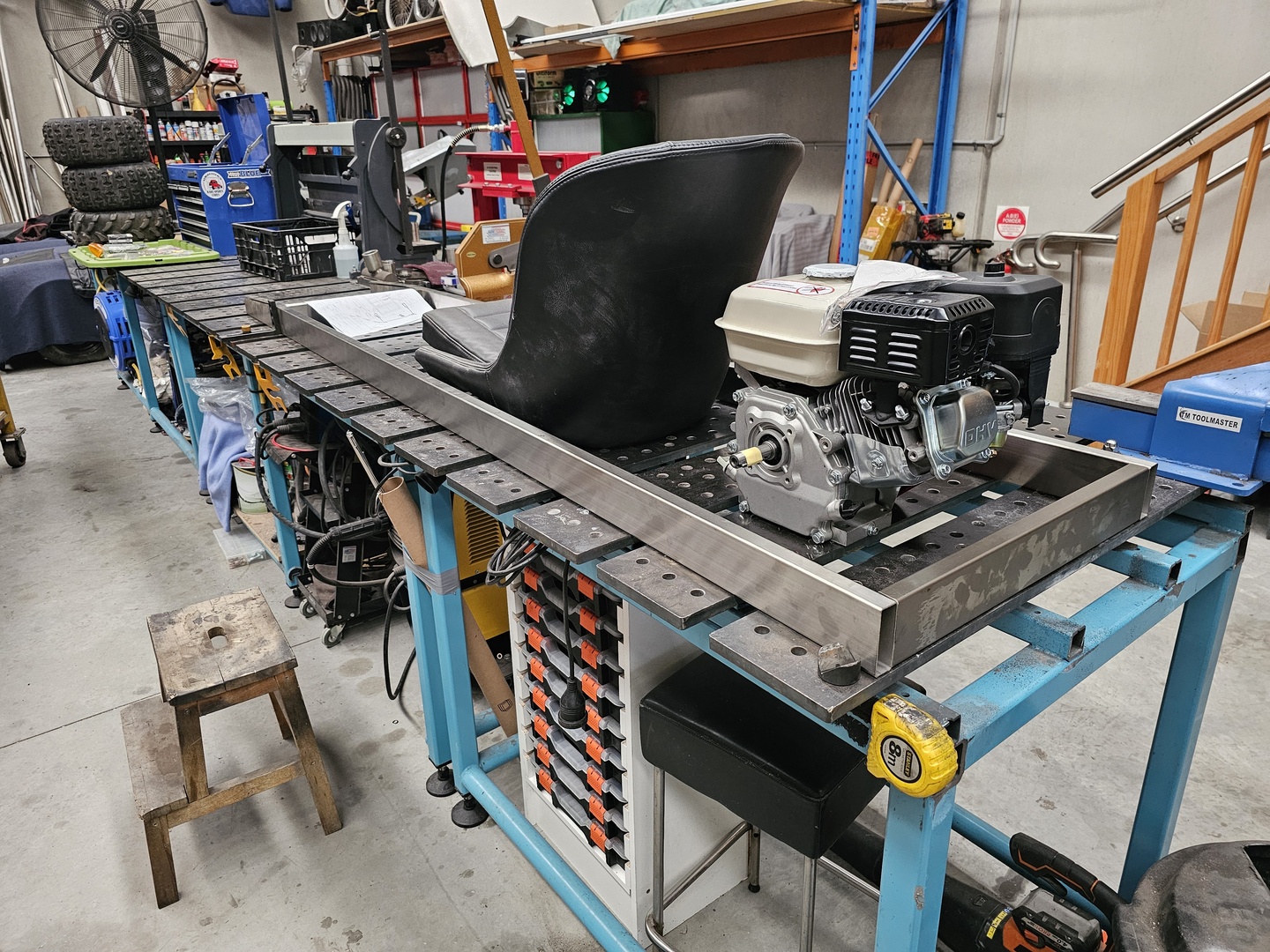 Today I mocked up the engine and sea...