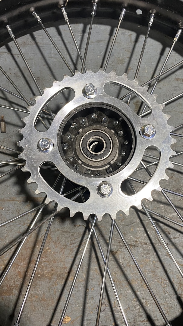 Sprocket bolted