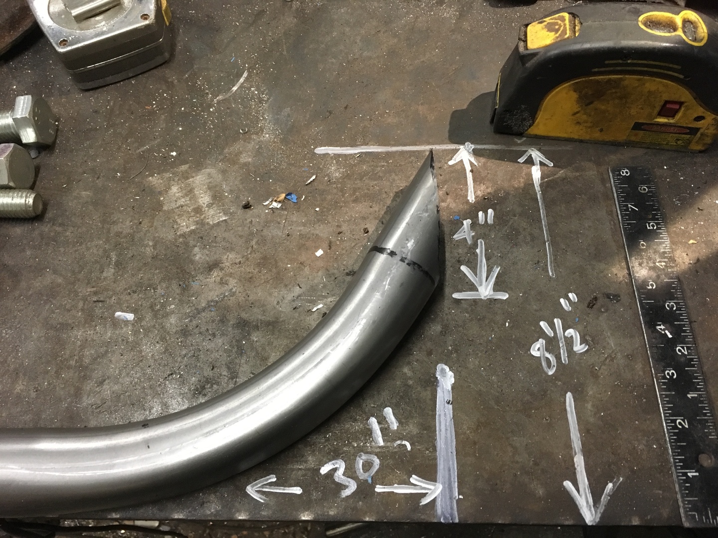 Font beam dimensions